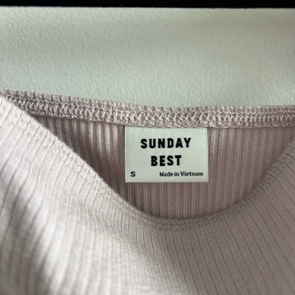 Sunday Best Purple Ruffled Bodysuit - Picture 2 of 3